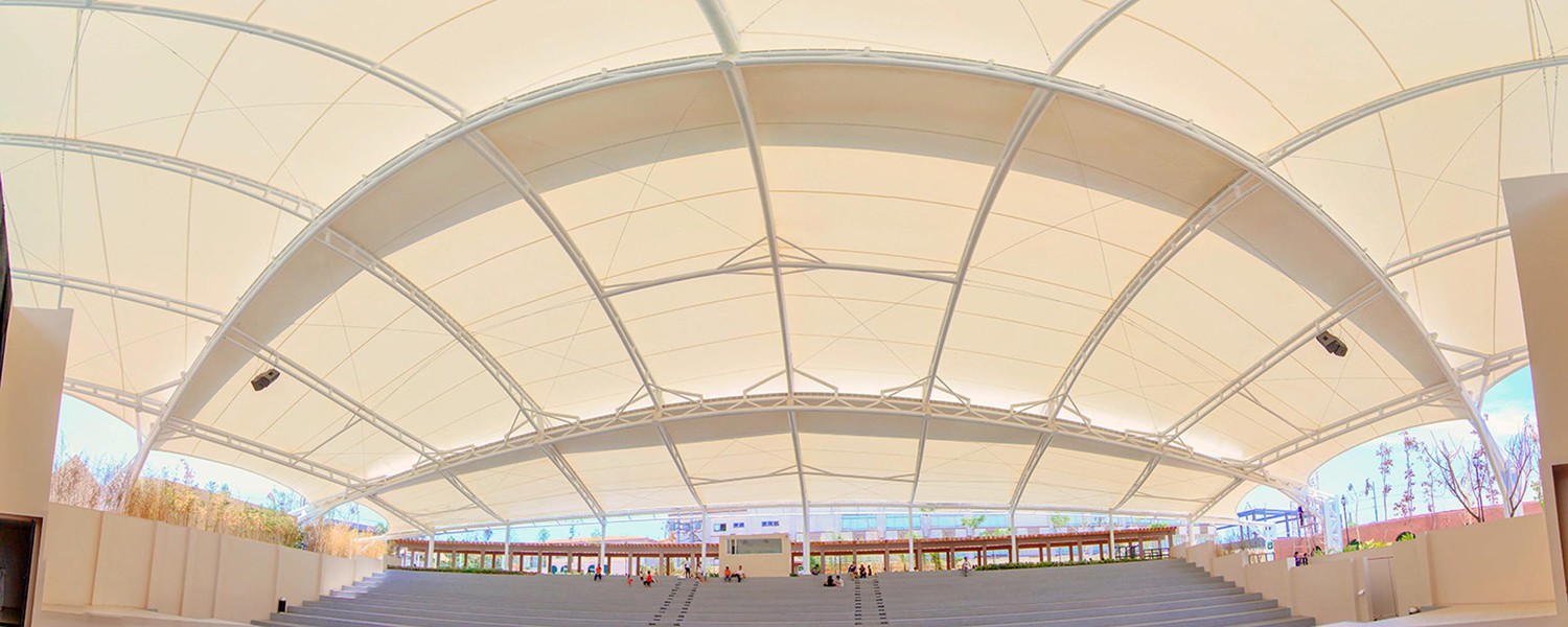 Sioen Type 2 Fluomax textile used in Valenzuela people's park amphitheatre